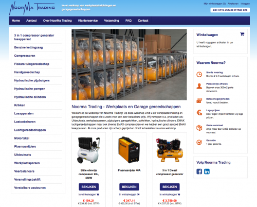 Een nieuwe webshop voor Noorma Trading